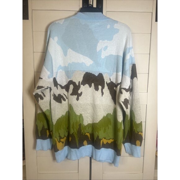 PacSun Cardigan Size Large Unisex Men Or Women Camouflage Sweater Top - Picture 6 of 11